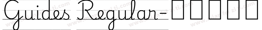 Guides Regular字体转换